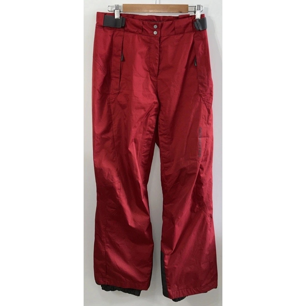 Women's Salomon Snowboard Ski Pants Sz Med‎ Vented Crotch Adj Waist